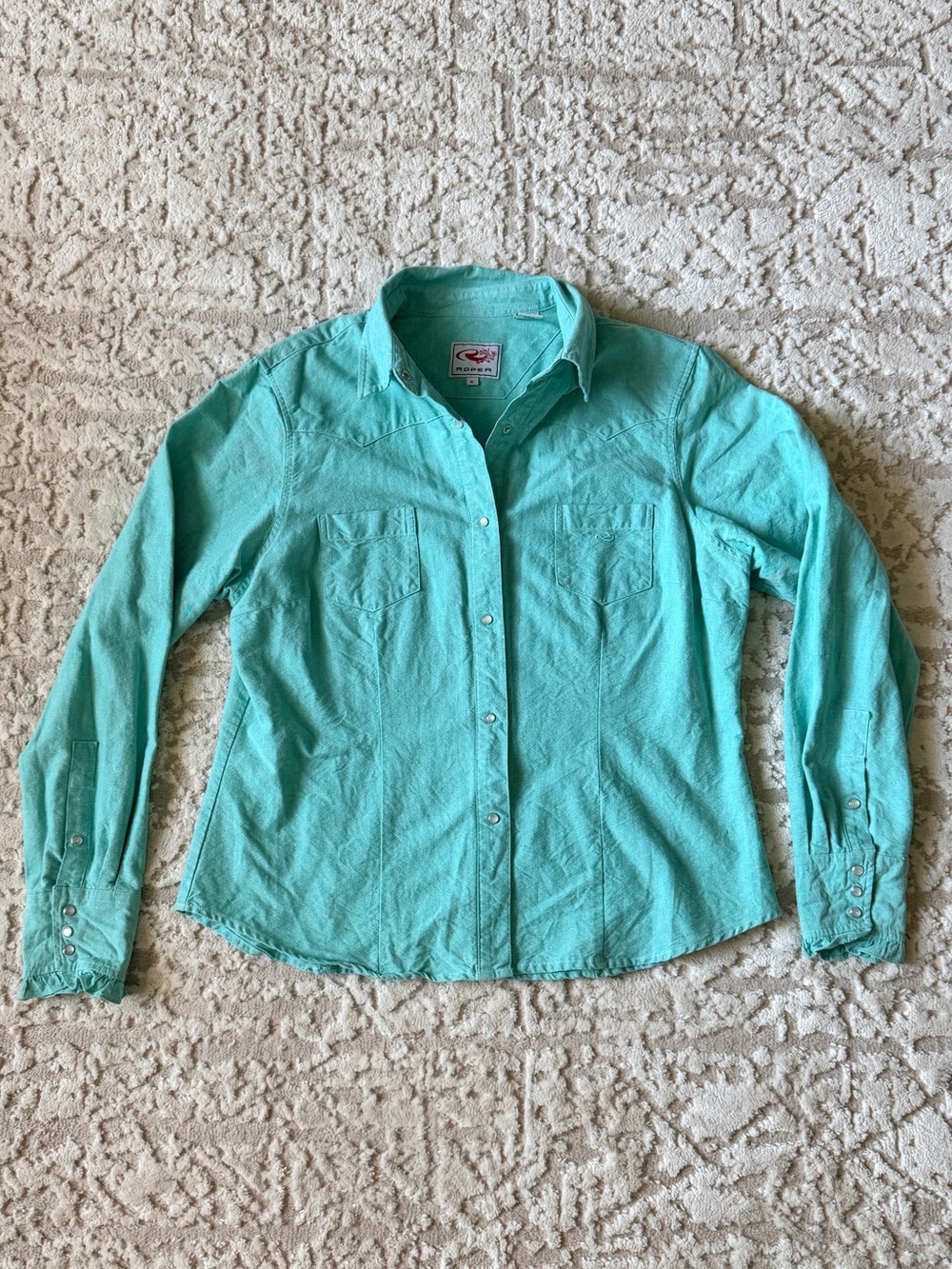 Roper Women's Turquoise Button-Down Western Shirt